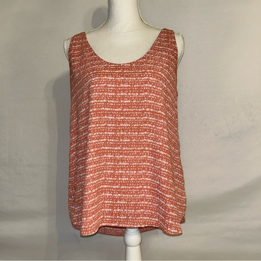 LOFT Pink Sleeveless Tank Top Relaxed Fit